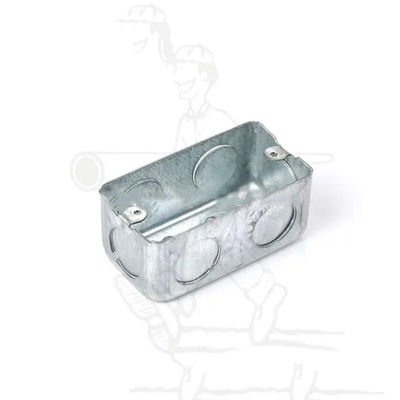 Caixa de junção folheada 1.0mm-1.6mm do metal elétrico retangular antiferrugem da caixa de junção